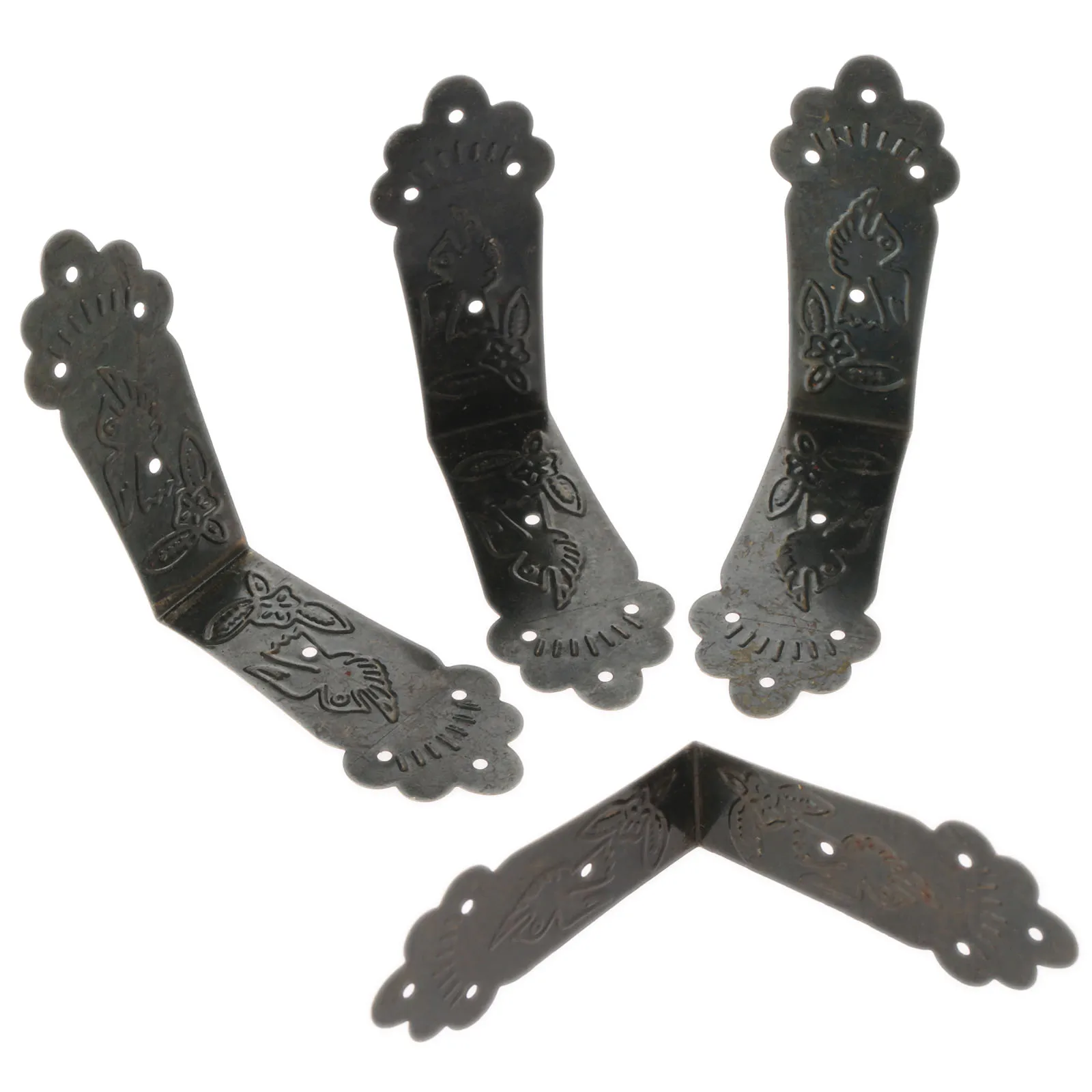 4 шт. винтажные декоративные угловые кронштейны для мебели|decorative corner brackets|corner