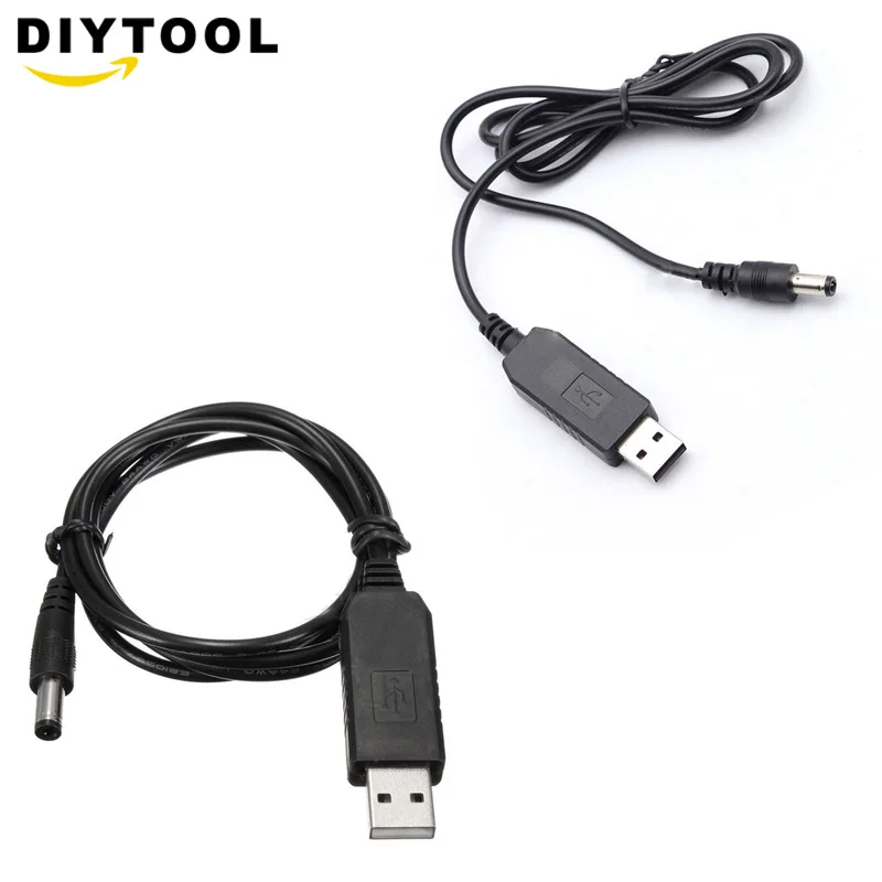 USB DC 5 в к DC 9 в 12 В повышающий кабель Модуль преобразователь 5,5x2,1 мм 2,1x5,5 мм Штекерный разъем usb к штекерному разъему кабель питания