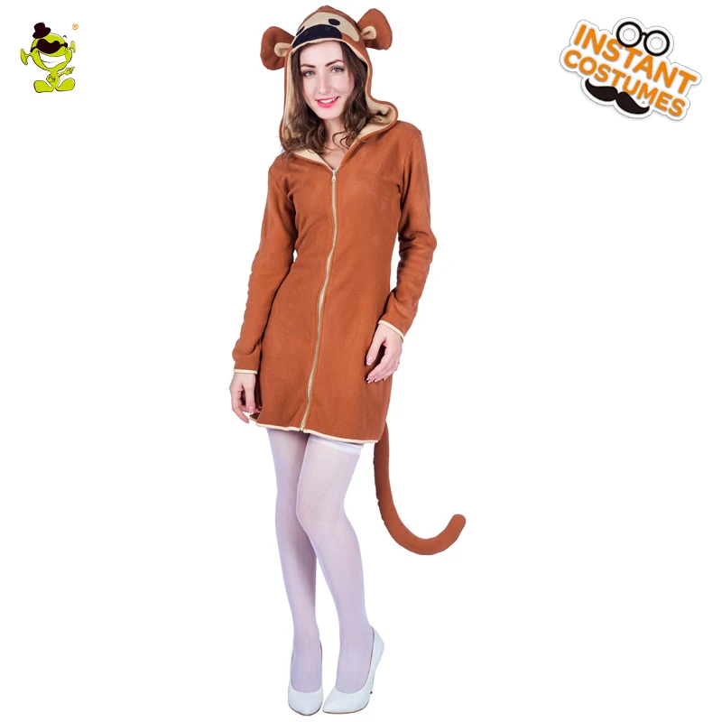 New Women's Monkey Costume Imitation Carnival Party Role Play Cute