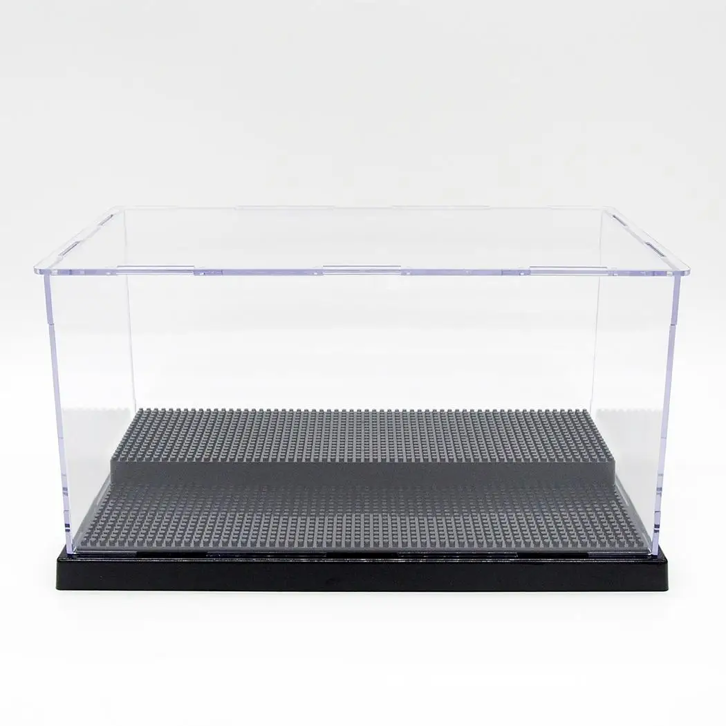 Odoria акриловый витрина 2 шага Perspex коробка 24 см L Пылезащитный для Nanoblck Loz