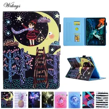 Case For ipad pro 11 inch 2018 Soft silicone Cartoon Butterfly Unicorn Function Stand Flip Leather For ipad pro 11'' Cover Coque