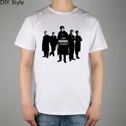 Я сделал это монохроматического Шерлок Art ранее в этом году Шерлок на BBC одна футболка Топ из лайкры и хлопка Для мужчин футболка новый