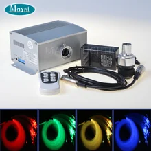 Synchro Motors 5W Cree LED chip fiber optic ceiling DMX light engine with twinkle effect and remote controller for opticai fiber