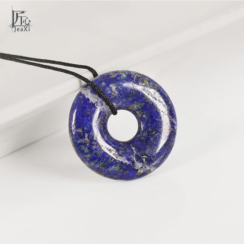 Lapis Lazuli Donut Pendant 1 pcs Round 