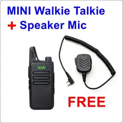 WLN KD-C1 черный 16 каналов мини UHF Walkie Talkie + спикер микрофон