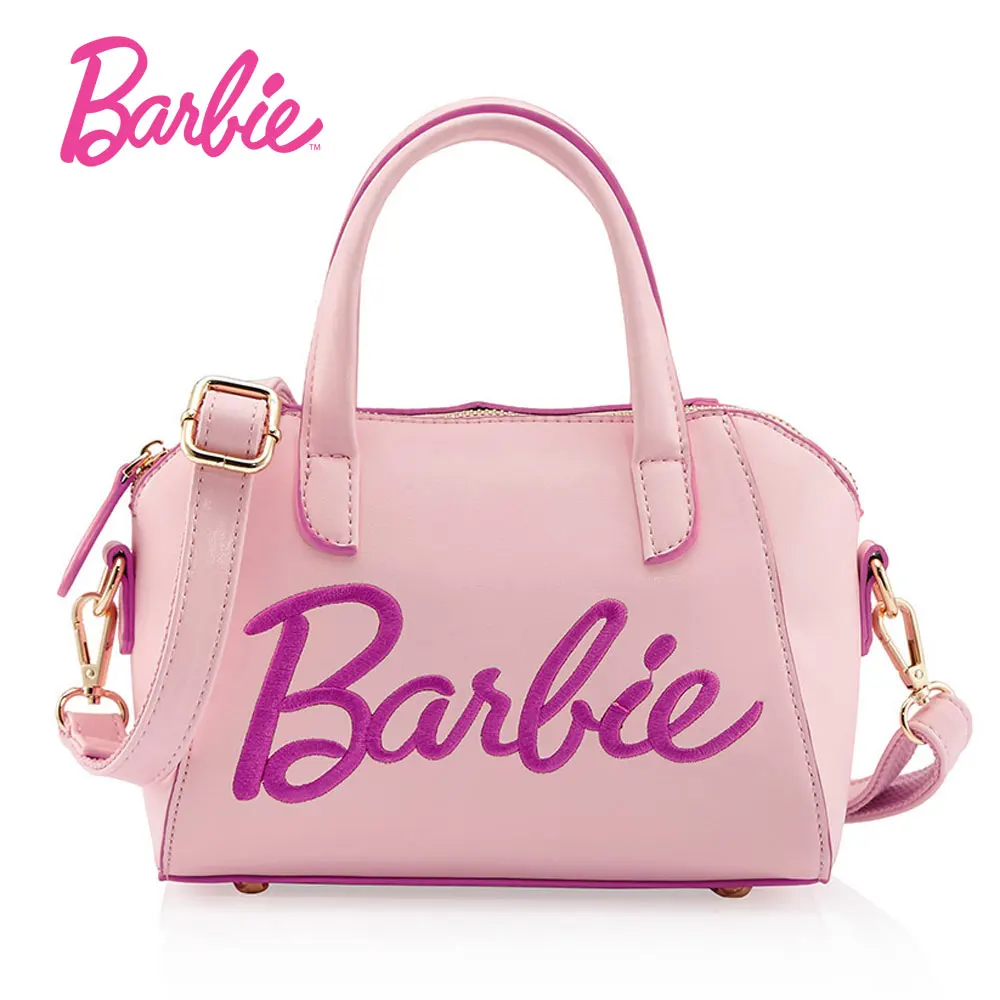 Barbie 2017 Популярные женские сумки Розовая кожаная Сумка женская модные черные