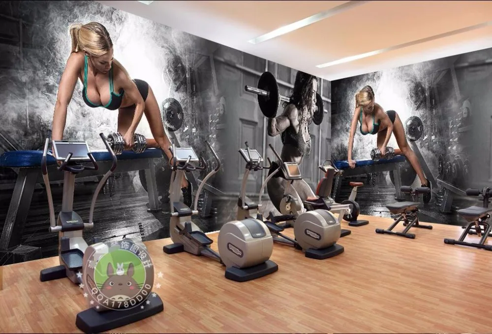 Custom Photo 3d Wallpaper Fitness Sexy Beauty Exercise Background Wall Painting Picture 3d Wall Room Murals Wallpaper Photo 3d Wallpaper 3d Wallpapermural Wallpaper Aliexpress