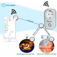 Xenon Smart electrical plug WiFi Socket Wireless App Remote Control Timer Switch WiFi Wall Plug EU Home Appliance Automation