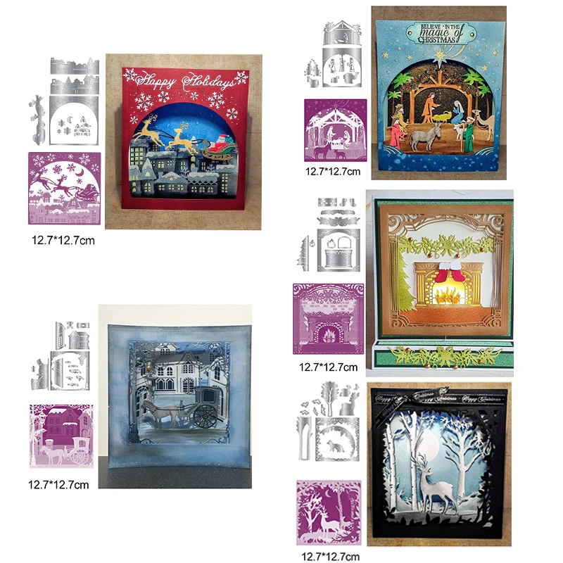 Schneeflocke Weihnachten Metall schneiden Sterben für Scrapbooking Album Karten