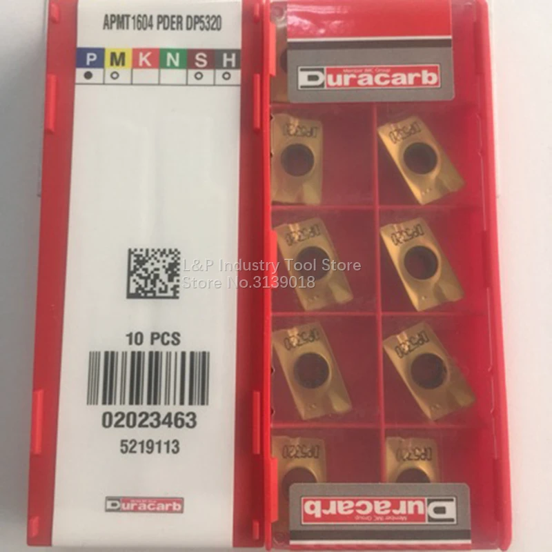 Новинка подлинные твердосплавные пластины Duracard хорошего качества APMT1604PDER DP5320 TT9080