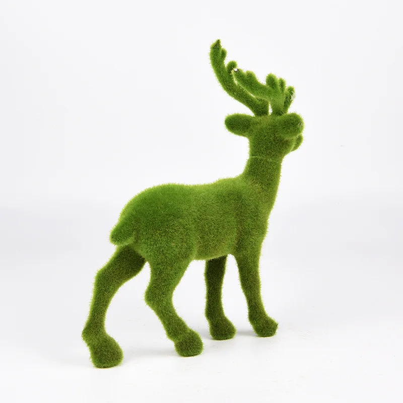 Фигурка оленя эмуляция стекающихся пластиковых животных рождественские фигурки оленя украшения сада стекающиеся украшения оленя