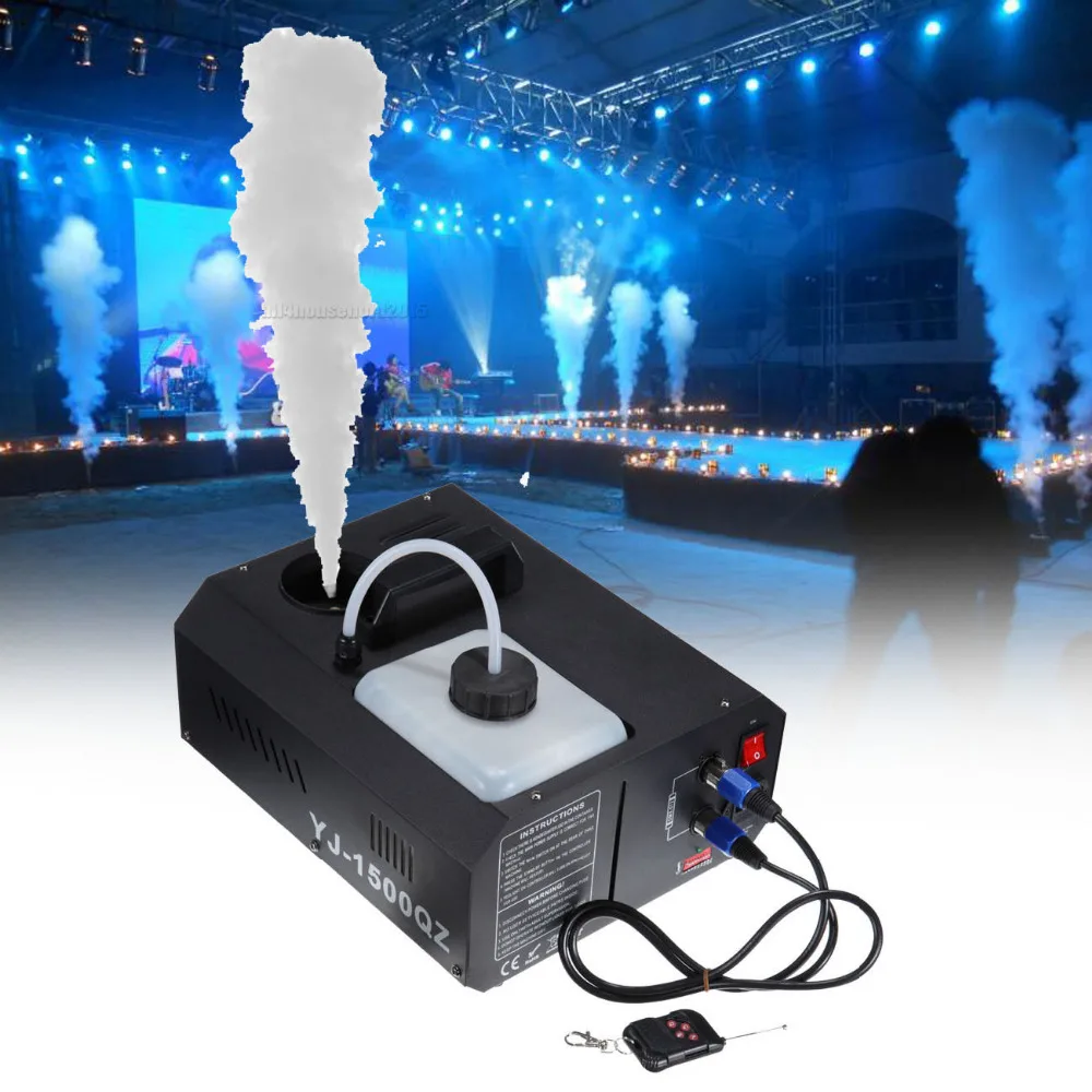 (Shipping From EU) 1500W 2L Smoke Machine Remote DMX Control Vertical
