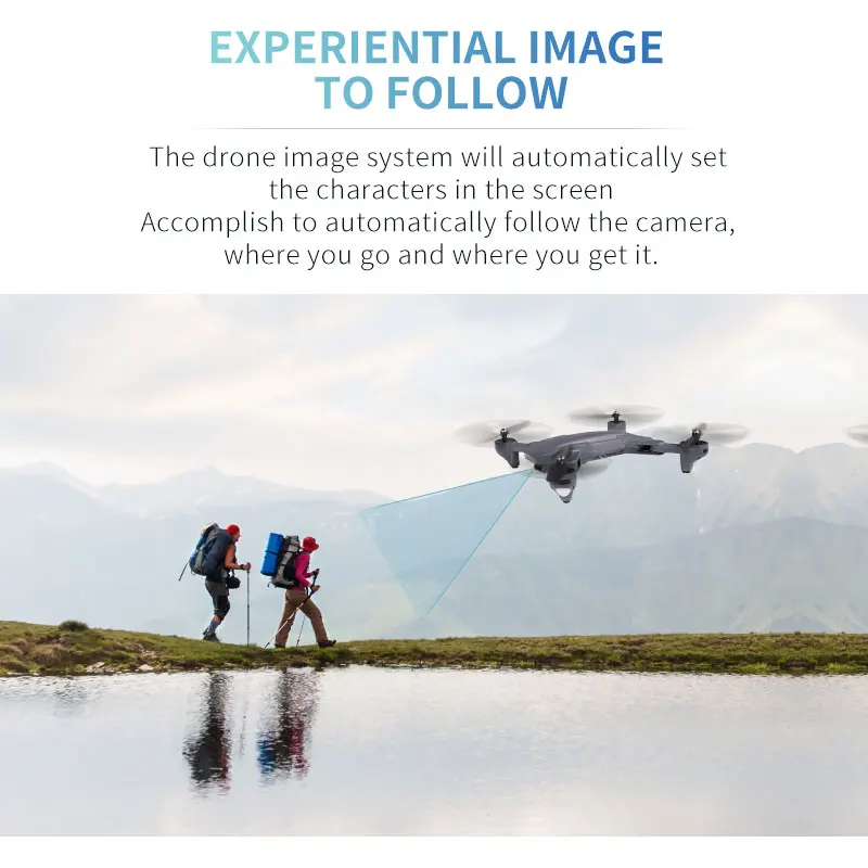 Дрон Visuo XS816 с 50 кратным увеличением Wi Fi FPV 4K двойная камера оптический поток
