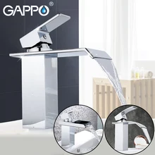 GAPPO Bathroom Basin Sink Faucet Waterfall Widespread Chrome Polish Mixer Tap Deck Mounted Faucet Bathroom Water Tap Faucet Sink everso newly bathroom basin sink faucet waterfall widespread chrome polish single handle single hole mixer tap deck mount