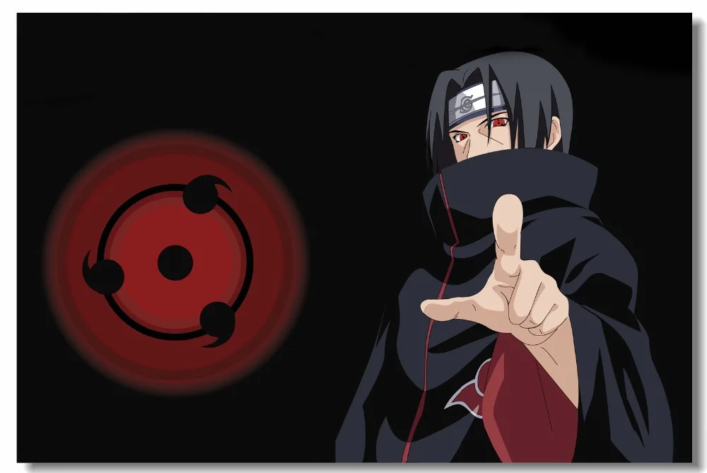 Пользовательские холст настенная роспись Uzumaki постер Naruto Itachi Uchiha обои японского