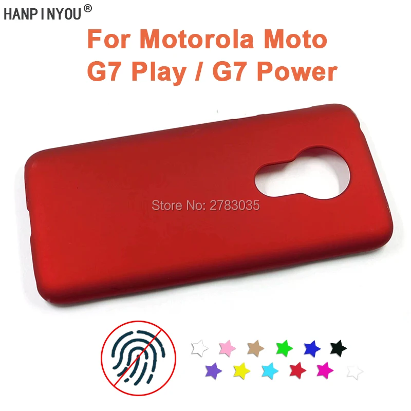Per Motorola Moto G7 Play / G7 Power Nuova Custodia Protettiva Per Pc Opaca Liscia Ultra Sottile Anti-Impronta Digitale