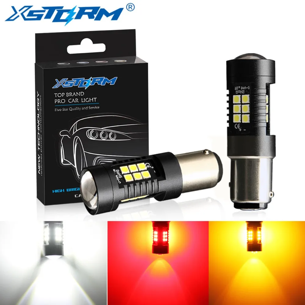 2 шт. P21/5 Вт светодиодный лампы 1157 BAY15D 21 3030SMD авто светильник тормозной фонарь