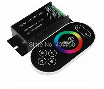 

touch screen remote controller 3 channels(R.G.B) output used for connecting and control 12V/24V 4wires rgb led light