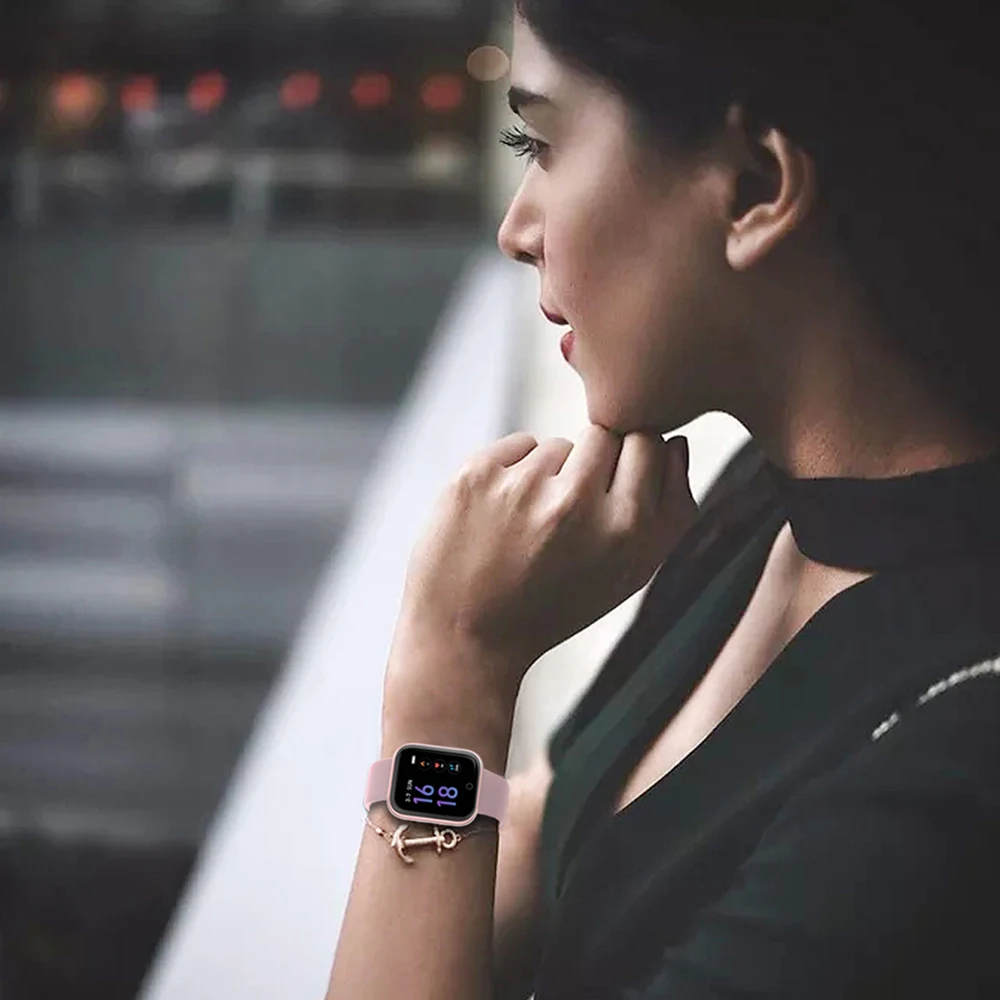 Новые женские водонепроницаемые Смарт-часы T80 Bluetooth Smartwatch для Apple IPhone Xiaomi монитор сердечного ритма фитнес-трекер