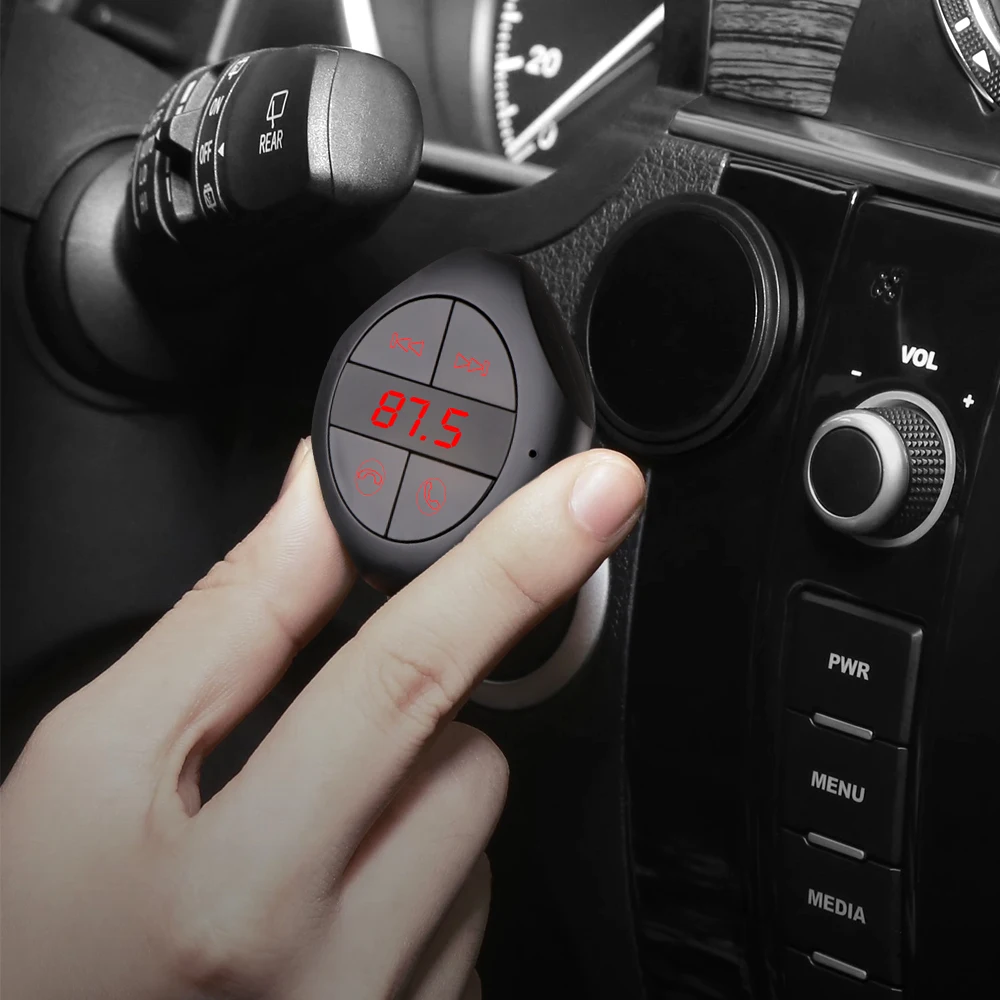 Onever Bluetooth FM передатчик, автомобильный набор гарнитуры с Bluetooth Напряжение монитор fm-модулятор MP3 проигрыватель TF U диск с 2 портами(стандарт Зарядное устройство