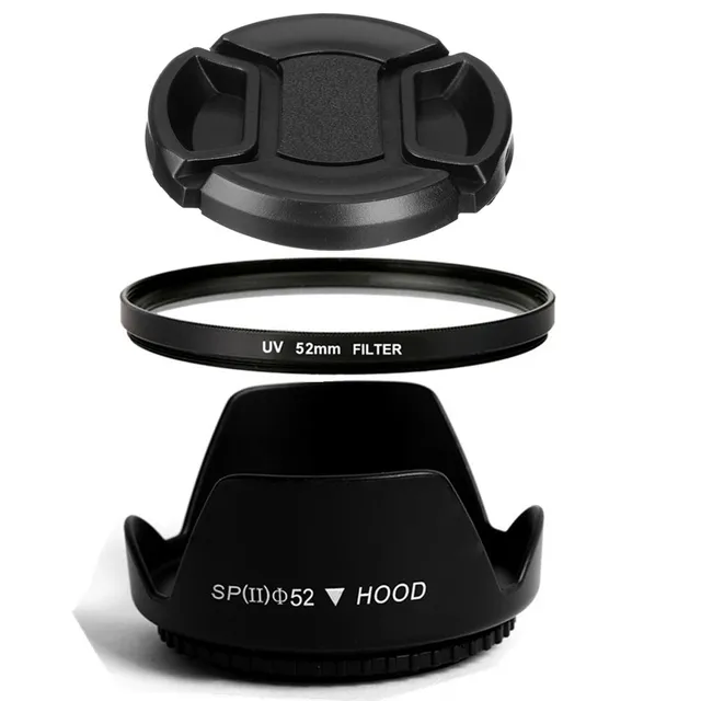 Best Price 52mm UV Filter +Lens Cap +Lens Hood For Sony for Pentax For Nikon for Canon EOS 400D 550D 500D 600D 1100D 70-300mm Best Price 52mm UV Filter +Lens Cap +Lens Hood For Sony for Pentax For Nikon for Canon EOS 400D 550D 500D 600D 1100D 70-300mm