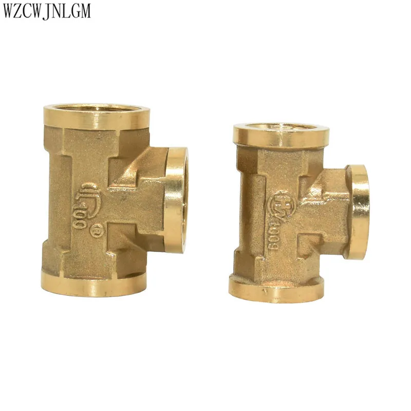 Тройник латунный Соединительный адаптер для соединителя воды 1/2 &quot3/4&quot BSP