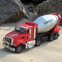 Camión mezclador de cemento 1:50 de alta calidad, modelo de camión de ingeniería de aleación, hormigonera, sitio de construcción, colección de juguetes de Metal