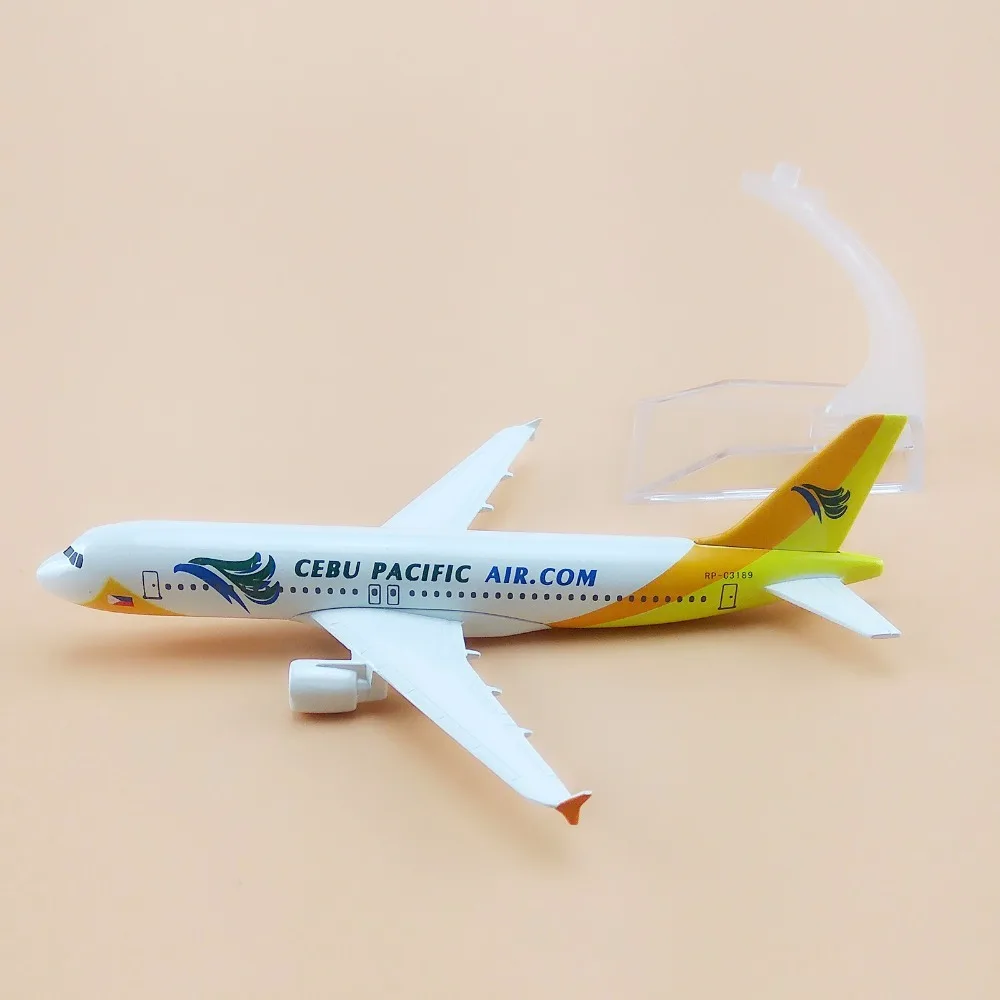 16 см металлический сплав Филиппины Cebu тихоокеанские авиалинии Airbus 320 A320 модель самолета Модель самолета w Стенд подарок