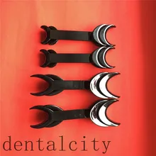 8 шт. стоматологический черный двуглавый Т-образный интраоральный щеки губы Ретрактор открывалка большой и маленький