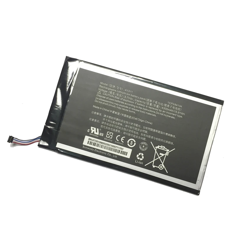 

A1311 Replacement Tablet Battery 4300mAh For Acer Iconia Tab A1-830 A1311 A1 830 Lithium Polymer Batteries