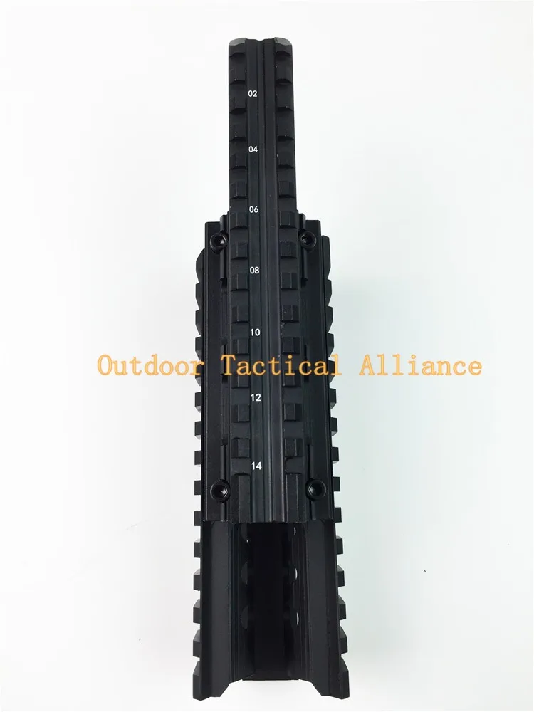 Airsoft Tactical AK 74U Airsoft Quad Ris Rail Scope Mount Handguard Rail 12 шт. Picatinny Чехлы для охоты аксессуары для стрельбы