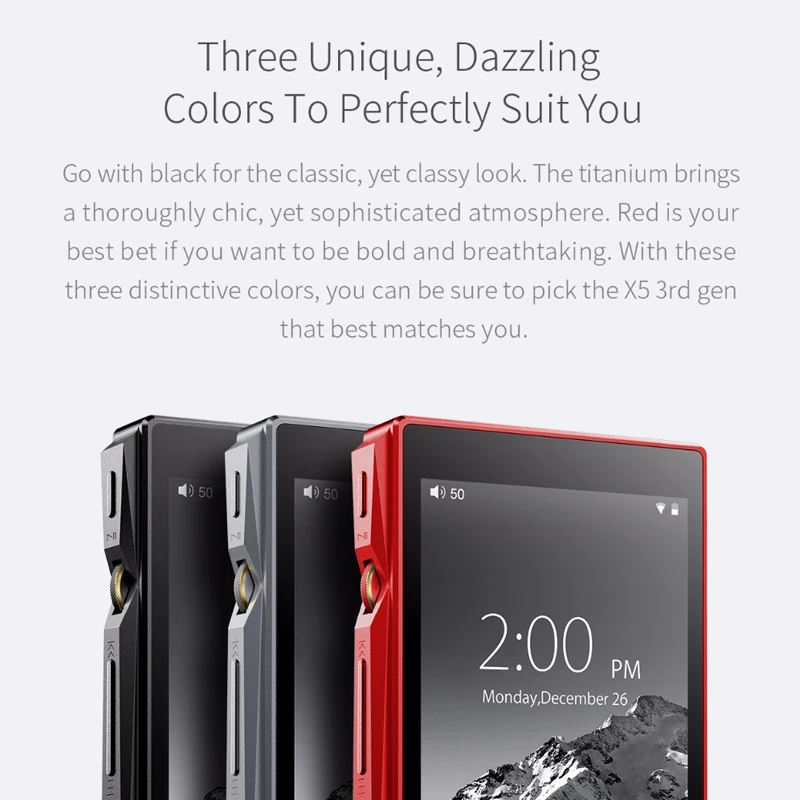 Fiio X5III X5 3nd Gen 32GB / x5s X5IIIS 64GB MP3