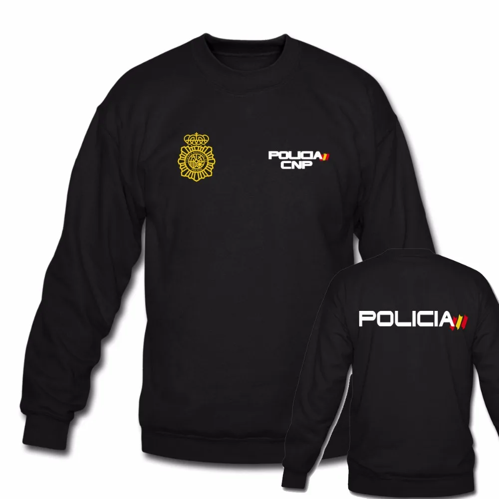Мужская толстовка Espana Policia испанская национальная полиция Espana Policia CNP UIP УПО анти бунт SWAT GEO идет спецназ пуловеры