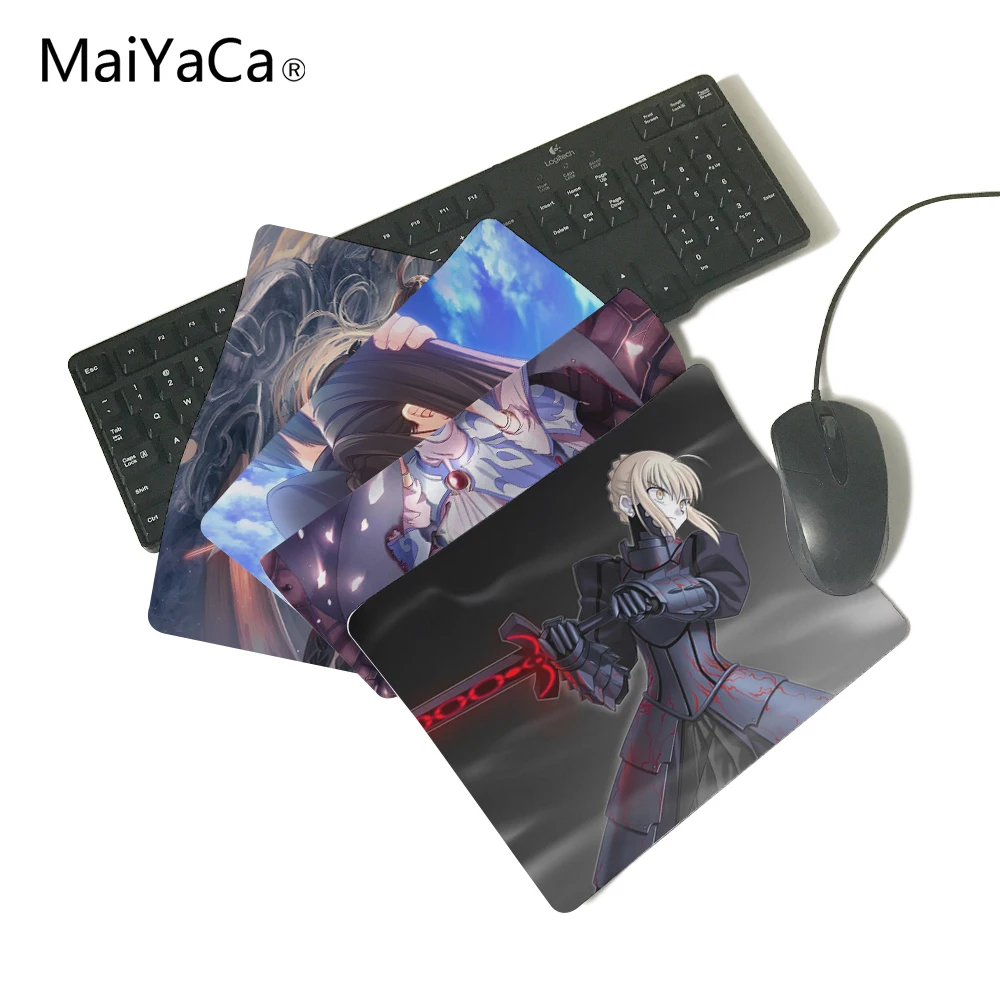 

MaiYaCa Anime Khight Girl Gaming Gamer Mice Mause Mouse Pad Radiation Non-Skid Rubber Pad Notbook Computer mousepad