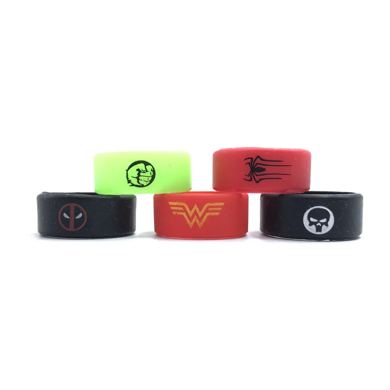 

Deadpool Punisher Non Slip Silicone Vape Band Ring Rubber Band for e-Cigarette 20-25MM Atomizer Mechanical Mods