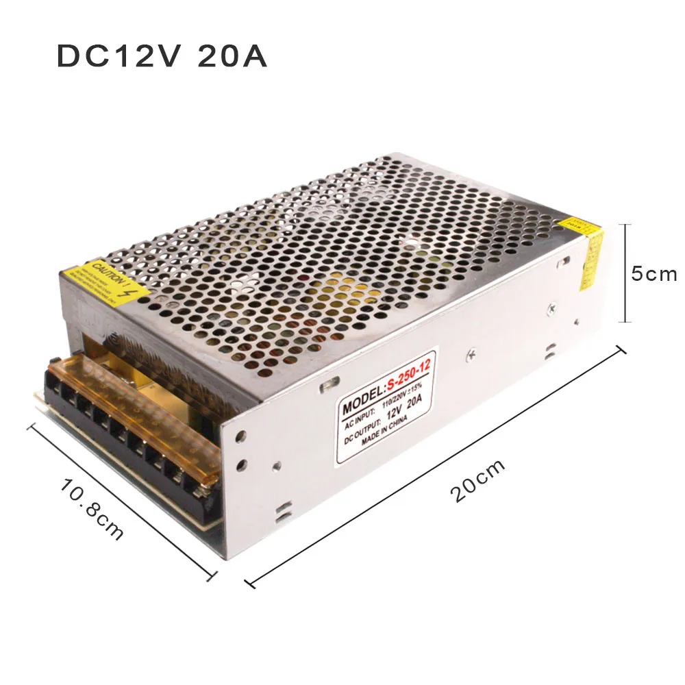 12 В источник питания DC12v 2A 3A 10A 12.5A 15A 20A 25A 30A трансформатор освещения 220 в 12 В светодиодный драйвер переключатель Адаптер для полосы света