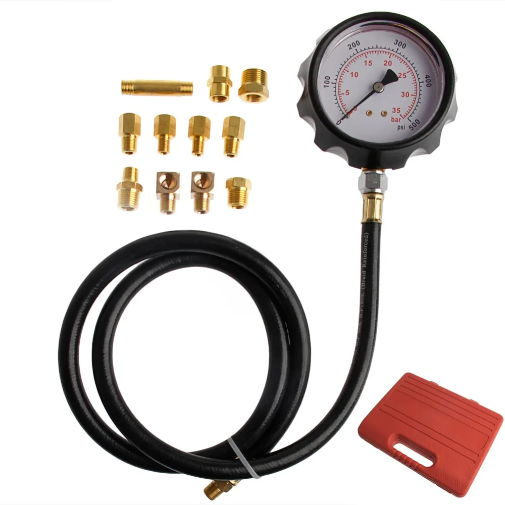 

Car Wave Box Cylinder Pressure Meter Pressure Oil Tester Gauge Test Tools w/case