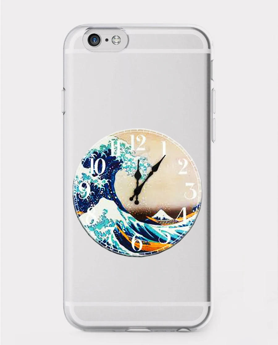 Новый японский Мягкий силиконовый прозрачный чехол для телефона DK Great Wave off Kanagawa