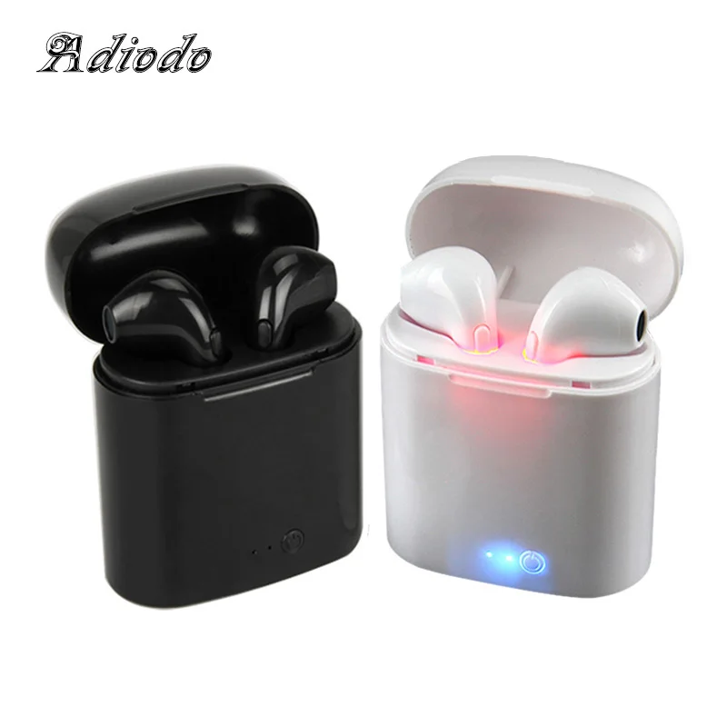 

Bluetooth headset i7s tws i9 Hands free stereo Earbud earphone with mic Double earpiece for iphone 8 Samsung xiaomi