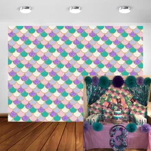 ##Special Price Photography Backdrop Princess Purple Pink Mermaid Scales Glare Glitter Birthday Party Banner Photo Booth Background Under Sea ##Special Price Photography Backdrop Princess Purple Pink Mermaid Scales Glare Glitter Birthday Party Banner Photo Booth Background Under Sea