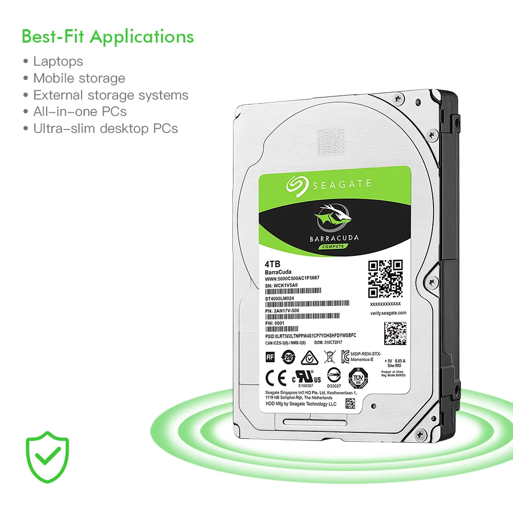 Seagate 4 ТБ ST4000LM024 ноутбук HDD внутренний жесткий диск 5400 об/мин SATA 6 ГБ/сек. 128 МБ кэш 2 5
