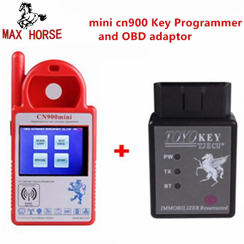 

Original MINI CN900 key maker for 4C/4D/46/G chips Smart CN-900 Key programmer+Toyota OBDII Adaptor Multi-Language Supported