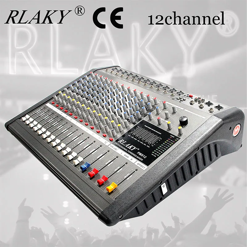 

Professionale Console Mixer Digital 12-Channel Console Power mixer dj PMX12 Mixer With Amplifier 2*480W mixer audio DJ Use &CE
