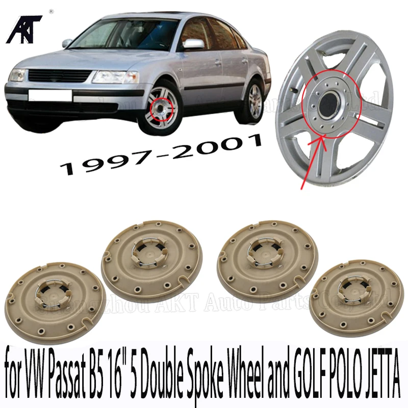 4Pcs/set New Chrome Wheel Center Cap FOR GOLF POLO  Passat B5 2.8 V6 3B0601149D hub cap