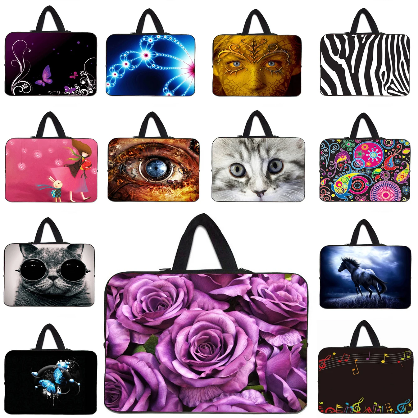 

Viviration Durable Waterproof Briefcase Computer Bag 17 15 13 12 14 10 17.3 11.6 Inch Laptop Case For Apple iPad 2 3 4 Tablet PC