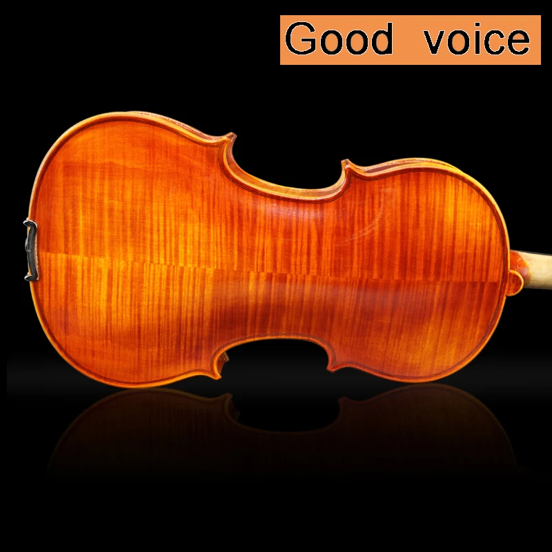 

Solid wood handmade violin 4/4 Red light Tiger pattern violino Professional Examination Stringed Instruments violin With case