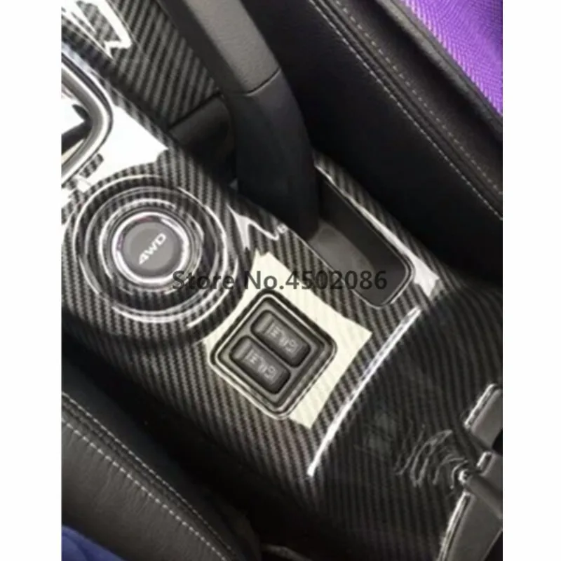 ABS углеродное волокно дорожная коробка передач чашка воды паз декоративная панель для Mitsubishi Outlander 2013- декоративные аксессуары