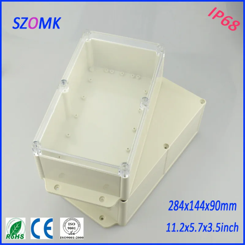 

transparent cover enclosure plastic waterproof plastic housing (1 pcs) 284*144*90mm distribution box project case