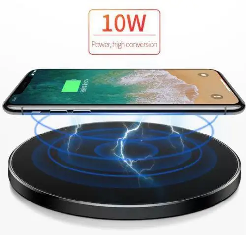Kuulee для samsung Galaxy S8 S9 S10 Plus QI Беспроводное зарядное устройство Быстрая зарядка док-станция коврик