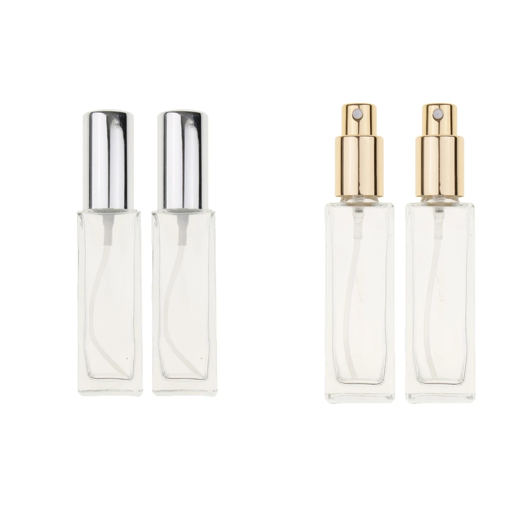 4pcs Refillable Glass Perfume Bottle Atomizer for Christmas Gifts Home - 30ml Vials